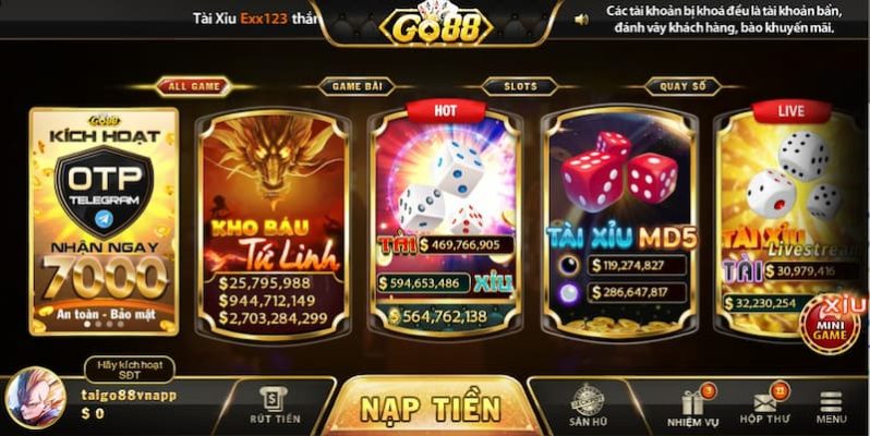 Phương pháp chơi game Tài xỉu hiệu quả nhất tại Go88